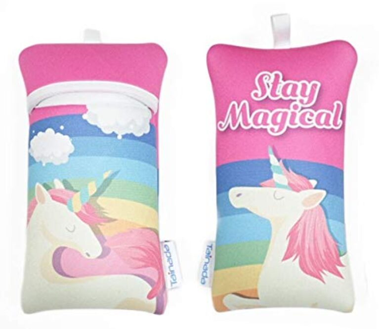 Tainada Bolsa de transporte masculina feminina de neoprene com mosquetão e cordão de pescoço para iPhone 14/13/12, 14/13/12 Pro Max, Samsung S22+, A53