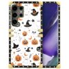 TAMEFOX Capa compatível com Samsung Galaxy S25 Ultra, Hallowed Pumpkin Ghost-M01, padrões requintados, TPU macio, à prova de choque, capa protetora para Samsung Galaxy S25 Ultra