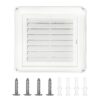 Tampa de ventilação com venezianas de 10 cm para secadora para saída de ar de saída de saída de saída de saída de ventilação de parede externa com 4 parafusos para fácil instalação
