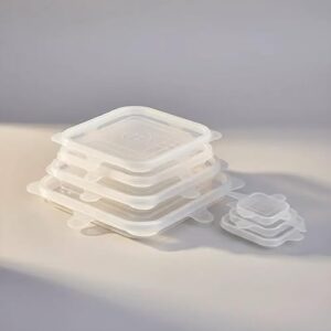 Tampa Silicone Ajustável Universal Reutilizável 6pç Bpa Free - Água - Lisa