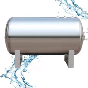 Tanque de pressão de poço de água de aço inoxidável 304, 26 42 52 66 79 132 185 galões, tanque de água pressurizado automático com kit completo para bomba de poço de água/sistema de água (160L/4