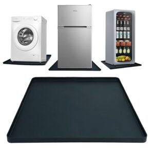 Tapete de silicone para mini geladeira com bordas elevadas, bandeja de gotejamento de geladeira à prova de vazamento, mini tapete de geladeira espesso para carpete, protetor de piso para mini