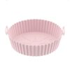 Tapete de Silicone Rosa para Air Fryer – Reutilizável, Antiaderente e Prático