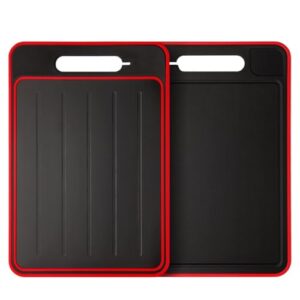 Tábuas de Cortar, Tábua de Corte Multifuncional Antimofo, 31 * 21 * 1 Cm(Preto (1 peça))