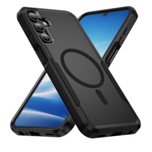Teayoha Capa para celular Samsung Galaxy A15 5G, [compatível com Magsafe] [Teste de queda de grau militar] Capa protetora magnética resistente à prova de choque -16.5 cm (preto)