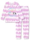 Tebbis Pijama para meninas, 2 peças, roxo, manga comprida e calça, conjunto de pijamas da moda tie dye elefante filhote tamanho 4-18, Filhote de elefante (conjunto de manga comprida e calça), 4