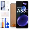 Tela de substituição para Samsung Galaxy A33 5G A356 para Galaxy A33 5G Display LCD para Samsung SM-A336E A336B digitalizador de tela LCD sensível ao toque conjunto completo com kit de reparo (preto