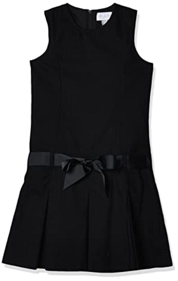 The Children's Place Suéter com cinto de uniforme para meninas, Preto único, 12 Slim