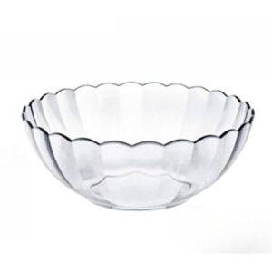 Tigela de 2 Litros Circular de Vidro Temperado Sobremesas e Saladas,bowl,saladeira
