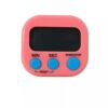 Timer Digital LCD Despertador Cronômetro Temporizador com Imã (Rosa)