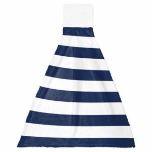 Toalhas de mão de cozinha com laços listras pretas e brancas náuticas absorventes panos de prato para pendurar panos de prato pano de lavagem macio para banheiro lavanderia, conjunto de 1, listrado