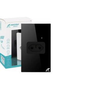 Tomada Inteligente Modular De Parede Para Embutir 20a Cor Preto