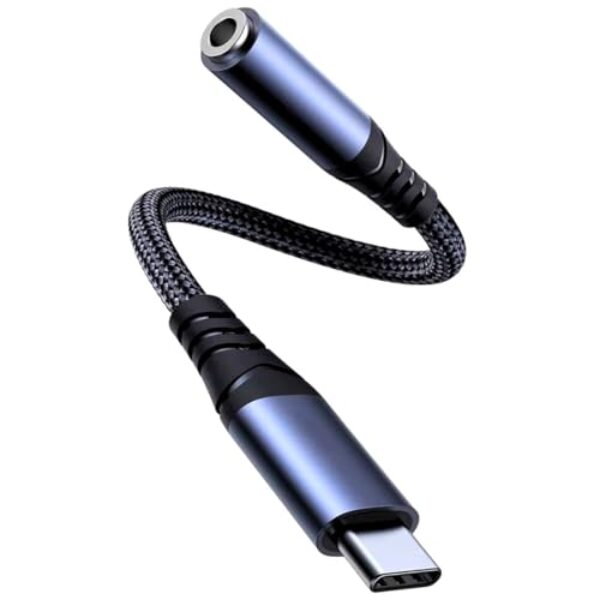 TOND Adaptador USB-C para P2 (3,5mm) Chip DAC Hi-Fi, Compatível com iPhone 15 16 17, Galaxy S24 S25, MacBook M3, PS5 e muito mais! Som de alta definição, suporte a microfone e controle de volume