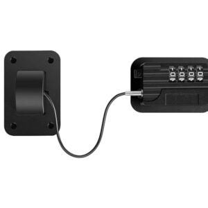 Trava De Segurança Chave Para Porta Gaveta Bebês Crianças Freezer Janela Porta Armario Geladeira Microondas Multiuso Flexível Instalação Sem Furar Com ou Sem Senha (Quadrada de Senha Preta)