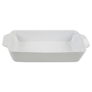 Travessa Refratário Retangular em Vidro Opaline (Branco | 2L)