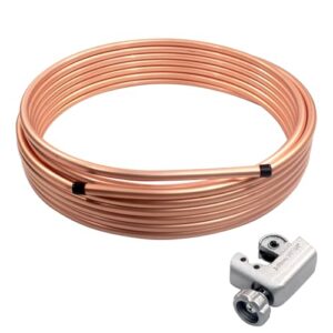 Tubo de cobre de 1,2 m de diâmetro externo ACR para refrigeração, bobina macia ASTM B280 99,9% de espessura pura, tubo redondo sem costura T2 para sistema HVAC, indústria, ar condicionado, geladeira