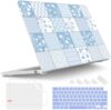 Tuiklol Capa M4 MacBook Air de 13,6 polegadas, versão 2025-2022, chip M2, modelo A3240, A3113, A2681, capa rígida de plástico para MacBook Air 13.6, tela retina líquida com Touch ID, patchwork floral