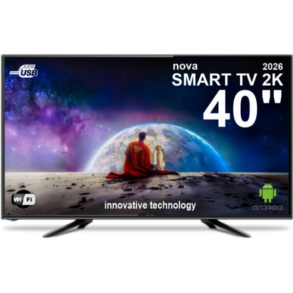 TV 40 Polegadas Full HD 2K Smart com Wi-fi Audio DTS Youtube APPS Conversor ISTB Digital - Lançamento 2026 Promoção