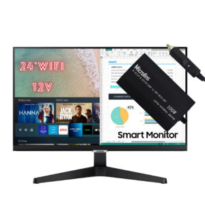 TV Smart 24" Wifi Full HD 110/220V/+adaptador 12V p/ Barco Caminhao Motorhome