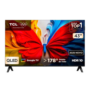 Tv TCL 43 Polegadas 43s5k Qled Smart Fullhd Google Tv
