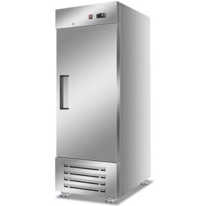 Tylza Congelador comercial de porta única, capa de geladeira externa, à prova d'água, vertical para geladeira comercial, exibição comercial