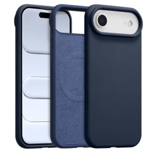 UCASONG Capa magnética para iPhone Air de 6,5 polegadas, capa de silicone líquido premium, [compatível com Magsafe] [forro de microfibra macio antiarranhões], capa de telefone fina e à prova de choque