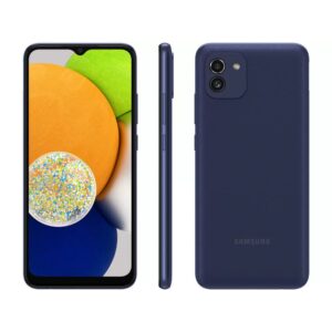 Usado: Samsung Galaxy A03 64 GB Azul - Muito Bom