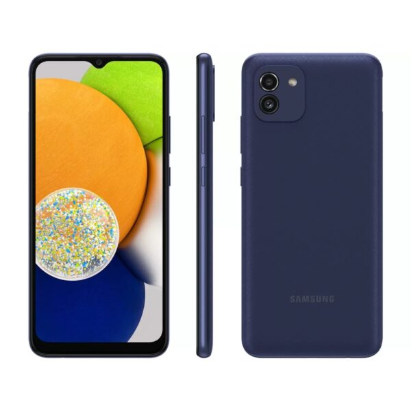 Usado: Samsung Galaxy A03 64 GB Azul - Muito Bom