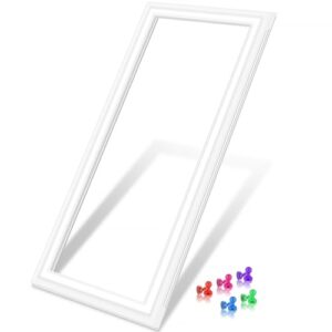 Vedação de porta de geladeira ADX73550625 atualizada compatível com Gaxeta de porta de geladeira LG ADX72930406 ADX72930425 AP5783540 Kenmore Selo de vedação de geladeira branco de reposição para