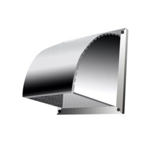 Ventilação de aço inoxidável, tampa de ventilação quadrada com malha protetora para uso prolongado - 30 cm
