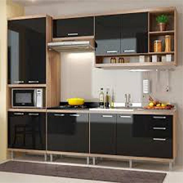 Vinil Preto Brilhoso Adesivo Frigobar Rack Fogão 5m X 50cm