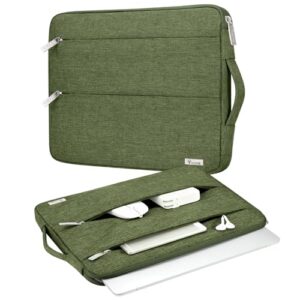 Voova Capa para laptop 15,6 16 polegadas, capa fina para computador compatível com MacBook Pro 15/16, Dell xps 15,15-16 polegadas HP Dell Asus Laptop, verde exército