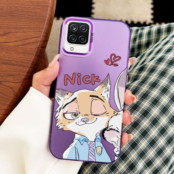 VRQR Caso De Telefone Para Samsung Galaxy A12 M12 F12 4G 5G A12 Nacho A12S Embalagem Bonito Raposa Coelho À Prova De Cho