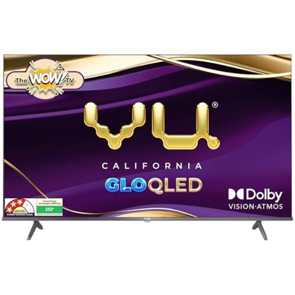 VU 164 cm (65 polegadas) GloQLED Series 4K QLED Smart Google TV 65GLOQLED25