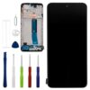 Vvsialeek Novo conjunto de digitalizador de tela LCD sensível ao toque compatível com Xiaomi Redmi Note 11S/Xiaomi Poco M4 Pro [6,4 polegadas] com ferramentas de reparo - com bisel