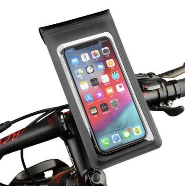 Waterproof Bike Phone Case Holder Mount 360° Rotation Bicycle Handlebar Bag Touch Screen Pouch for iPhone 11 XS Max XR 8, Galaxy S21 FE S22 S20 S10 Note 10 J7 J2, Google Pixel 5/4a/3a, LG G8 G7 ThinQ