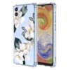 WEIOUHR Capa para Galaxy A04 4G Samsung M13 5Gphone, design de flor branca de TPU macio, à prova de choque, resistente a arranhões, leve, para Samsung Galaxy A04 4G (Magnólia)
