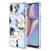 WEIOUHR Capa para Galaxy A10s Samsung A10s transparente macio TPU design de flor branca, capa protetora leve à prova de choque resistente a arranhões, para Samsung Galaxy A10s (Magnólia)