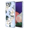 WEIOUHR Capa para Galaxy A22 5G Samsung A22 5G Transparente TPU Macio Design Flor Branca, À Prova de Choque Resistente a Riscos, Capa Protetora Leve, para Samsung Galaxy A22 5G (Magnólia)
