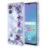 WEIOUHR Capa para Galaxy A25 5G Samsung A25 5G design de impressão de íris TPU macio transparente, resistente a choques e arranhões, para Samsung Galaxy A25 5G (roxo íris)