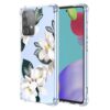 WEIOUHR Capa para Galaxy A52 4G Samsung A52 4G transparente macio TPU design de flor branca, à prova de choque, resistente a arranhões, capa protetora leve, para Samsung Galaxy A52 4G (Magnólia)