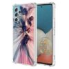 WEIOUHR Capa para Galaxy A73 5G Samsung A73 5G Transparente TPU Macio Design Padrão Abstrato, Resistente a Choques Capa Protetora Leve, para Samsung Galaxy A73 5G (Azul Escuro Rosa)