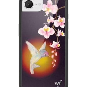 Wildflower Capas - Compatível com Apple iPhone 16e | Amortecedor preto protetor, certificado de teste de queda de 1,2 m, pequenas empresas de propriedade feminina | Cottage Nature Green Dainty Trendy