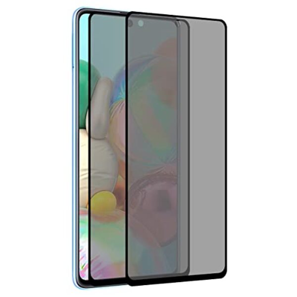 XINXUSONG Pacote com 2 protetores de tela de privacidade A71 5G cobertura total resistente a arranhões à prova de estilhaçamento película protetora de vidro temperado compatível com Galaxy A71 5G