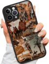 XUNQIAN Capa compatível com iPhone 16 Pro, compatível com MagSafe Aesthetic Retro Cowgirl Cowboy Western Aesthetic Horse Capa protetora de arte impressa (para iPhone 16 Pro)