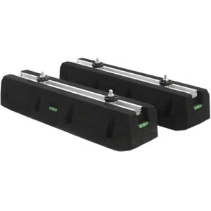 Yarssihha Mini base de borracha dividida para bomba de calor de ar condicionado sem dutos 9000-60000 BTU, mini bloco de montagem antivibração resistente, kit de base de montagem no chão