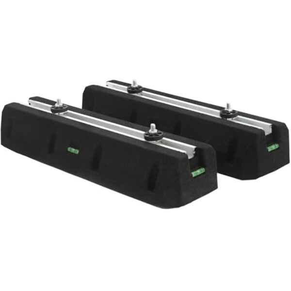 Yarssihha Mini base de borracha dividida para bomba de calor de ar condicionado sem dutos 9000-60000 BTU, mini bloco de montagem antivibração resistente, kit de base de montagem no chão