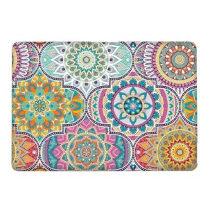 Yicomon Compatível com MacBook Air 13 polegadas 2020 2021 M1 A2337 A2179 A1932, capa rígida de plástico para Mac Air 13 com Touch ID (2018-2021) - Mandala floral