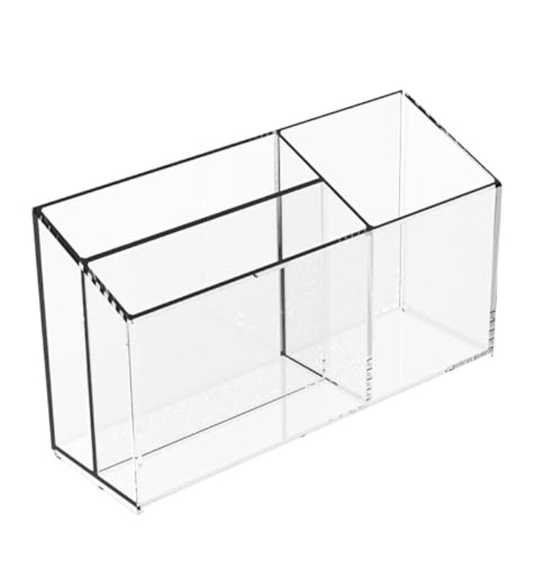 Yieach Suporte magnético para marcador de quadro branco - e com adesivo para parede - copo magnético de acrílico antiderrapante para marcadores apagáveis a seco, suporte de caneta magnético