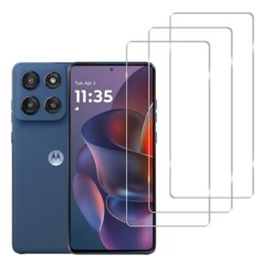 YIFNTANG Pacote com 3 protetores de tela de vidro temperado para Motorola Moto G Stylus 5G 2025/Moto G Stylus 5G 2024, HD transparente, dureza 9H, antiarranhões, compatível com Moto G Stylus 5G 2025